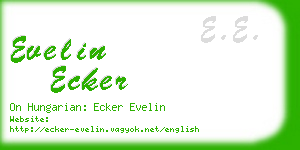 evelin ecker business card